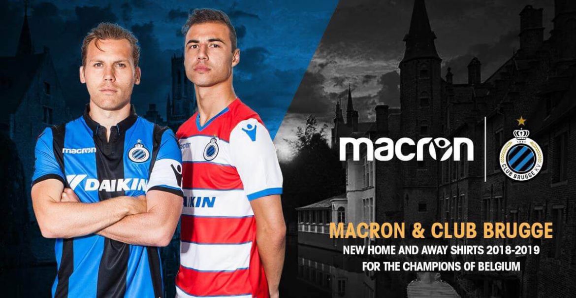 Camisas do Club Brugge 2018-2019 Macron Titular