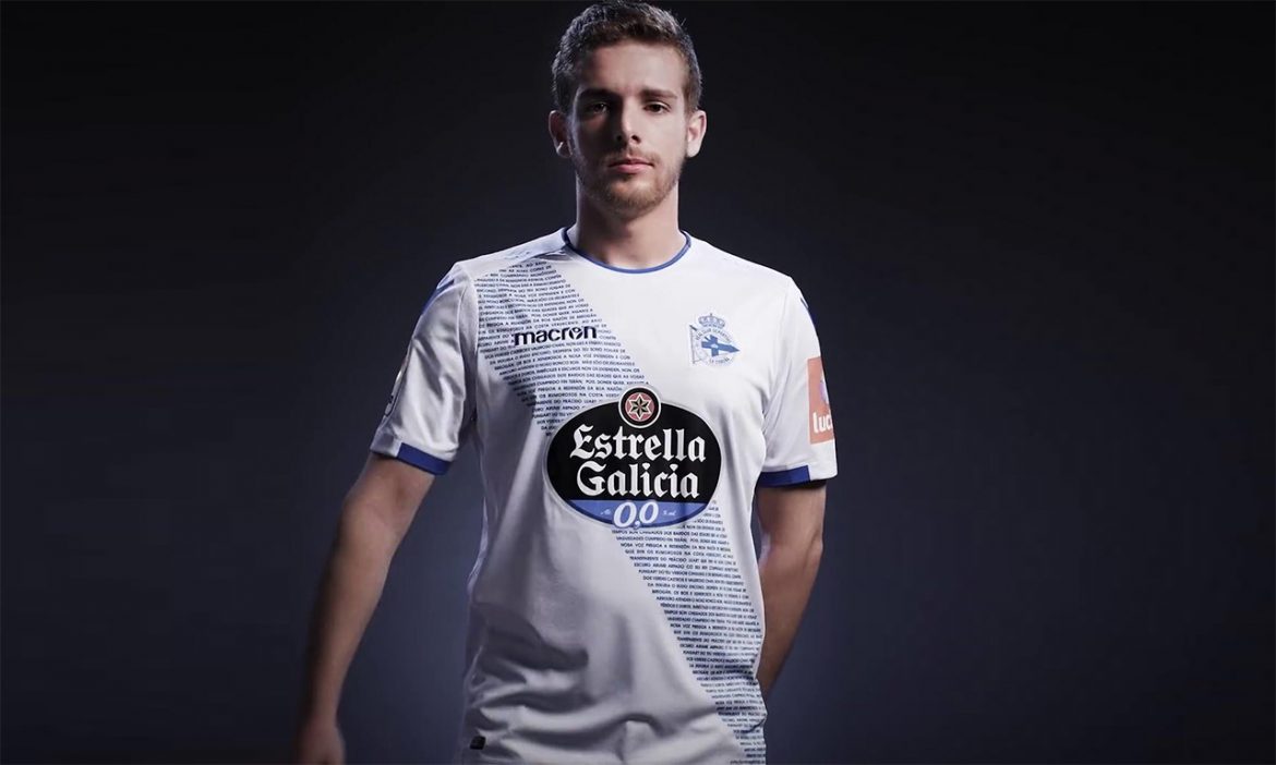 Terceira camisa do Deportivo La Coruña 2018-2019 Macron