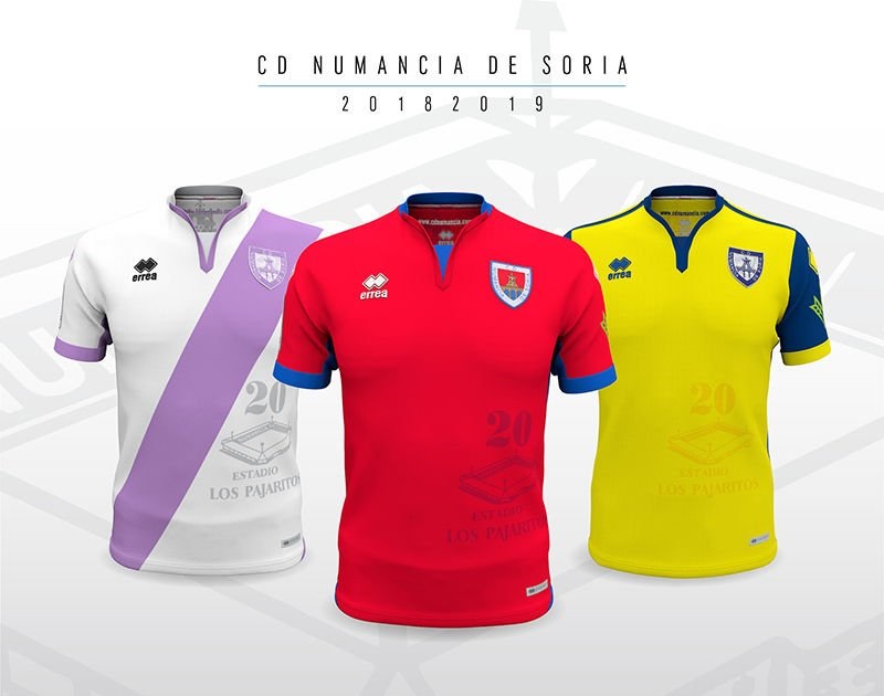 Camisas do CD Numancia 2018-2019 Erreà (1) Camisas do CD Numancia 2018-2019 Erreà