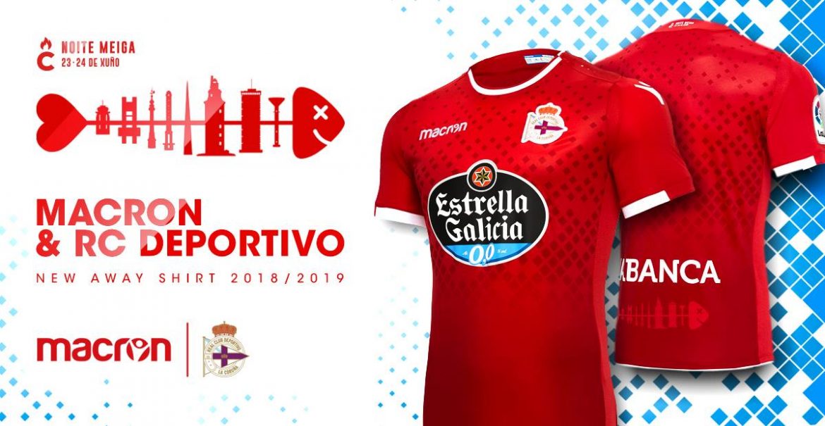 Camisas do La Coruña 2018-2019 Macron Reserva