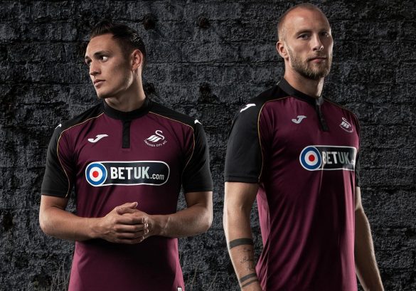 Camisas do Swansea City 2018-2019 Joma