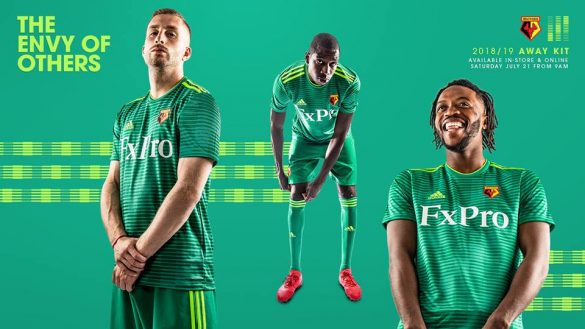 Camisas do Watford FC 2018-2019 Adidas