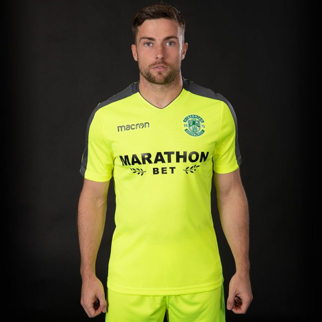 Veste D’entraînement Hibernian 2017/18 – Macron Taille S – Vert, Manches Longues