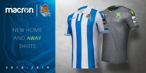 Camisas da Real Sociedad 2018-2019 Macron