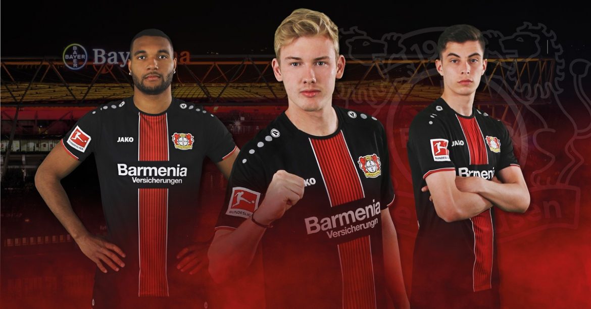 Camisas do Bayer Leverkusen 2018-2019 Jako abre