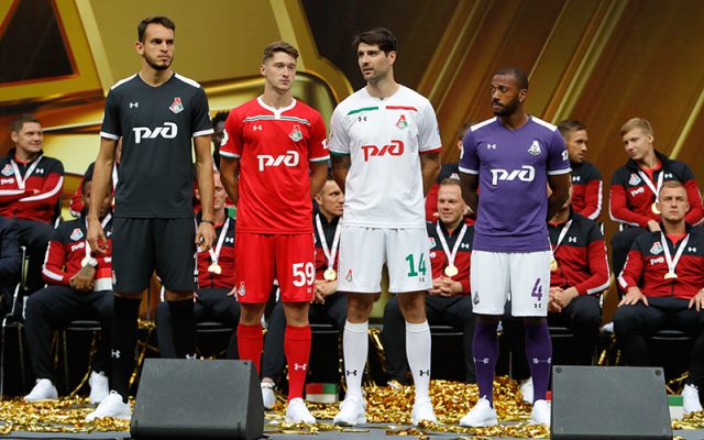 Maillot Lokomotiv Moscou 3e équipement 2019-20 - Homme, Gris, Under Armour, Neuf Avec étiquettes