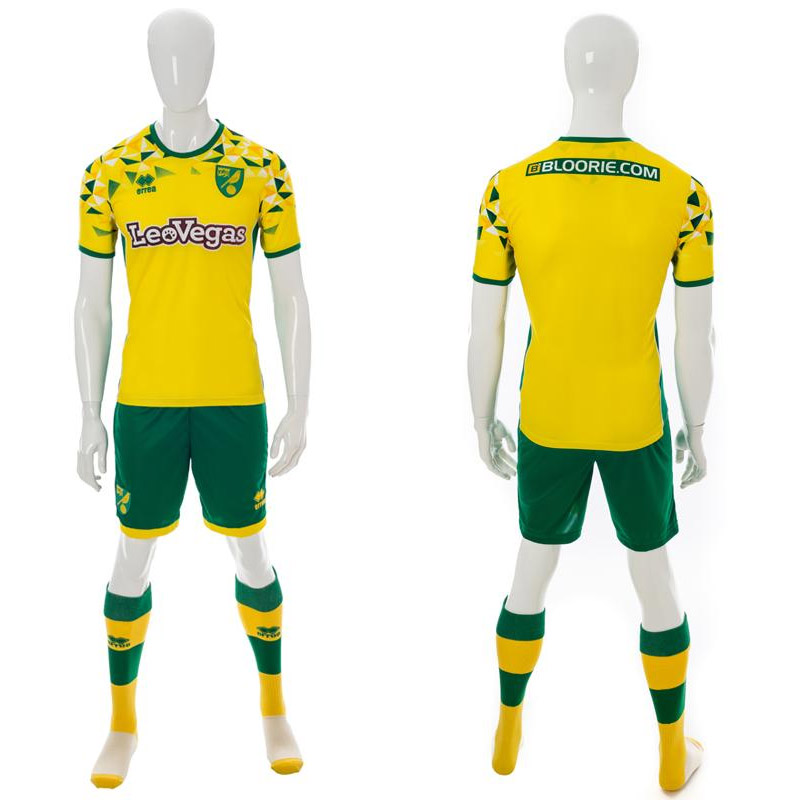 Norwich City Maillot de foot 2018 - 2019 sponsored by LeoVegas