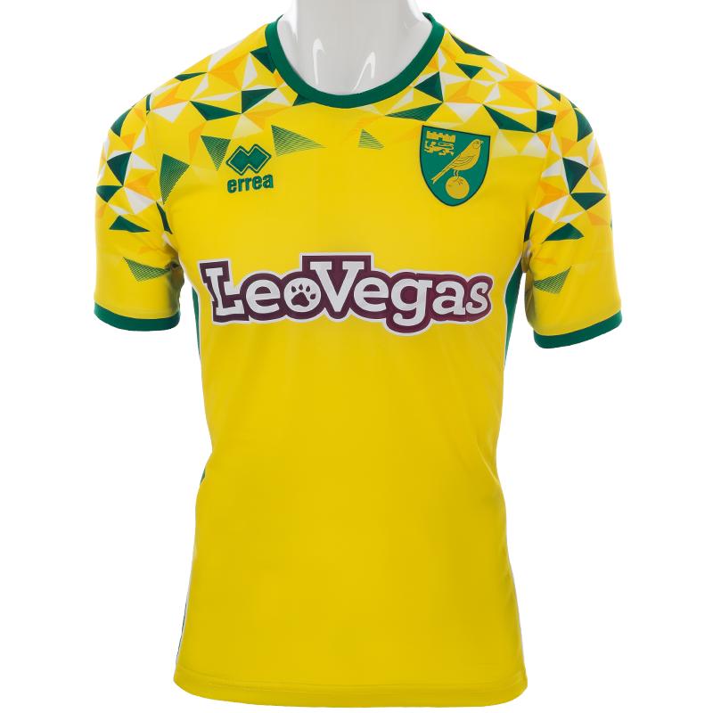 Norwich City Maillot de foot 2018 - 2019 sponsored by LeoVegas
