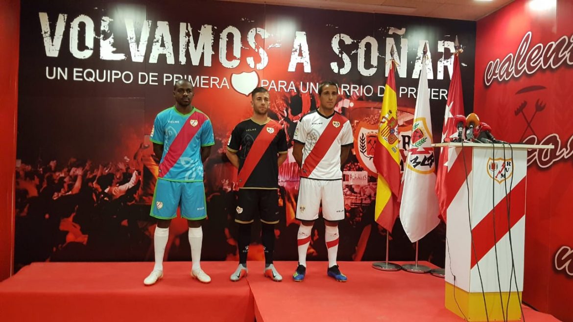 Camisas do Rayo Vallecano 2018-2019 Kelme