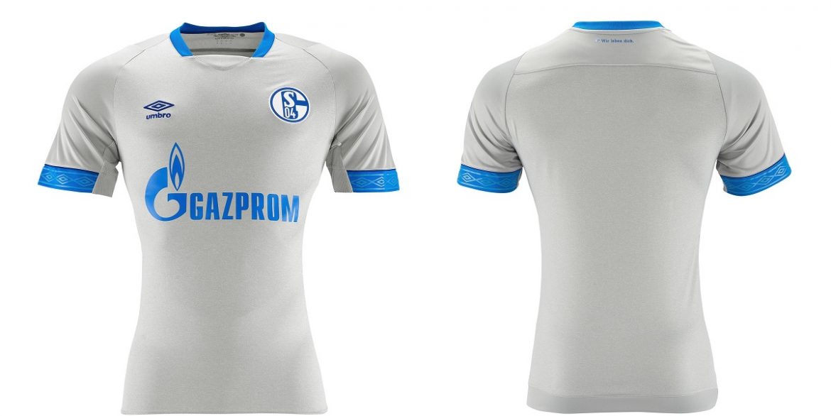 Maillot Domicile FC Schalke 04 Umbro 2019/20 – Taille L, N°25 Harit, Sponsor Gazprom – Occasion