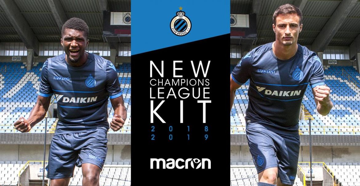 Camisa do Club Brugge 2018-2019 Champions League abre Camisa do Club Brugge 2018-2019 Champions League abre