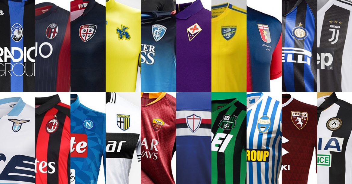 Camisas da Serie A 2018-2019