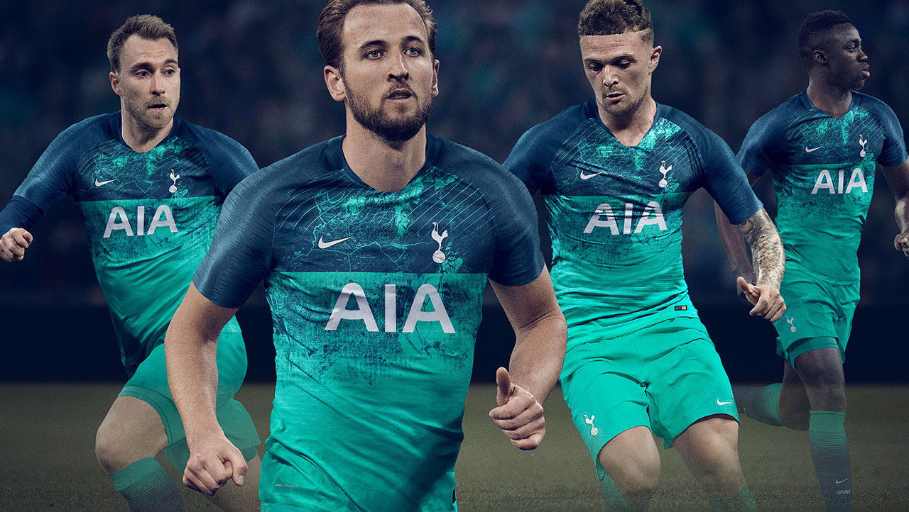 Nova terceira camisa verde do Tottenham 2018-2019 Nike | Mantos do