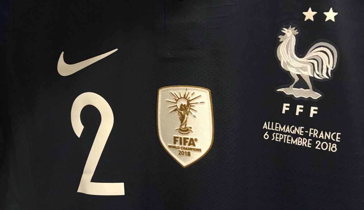 Camisa frança patch de campeão mundial
