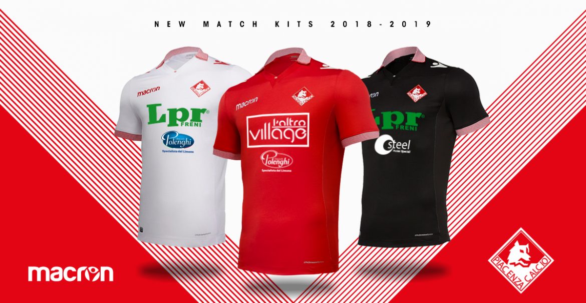 Camisas do Piacenza Calcio 2018-2019 Macron