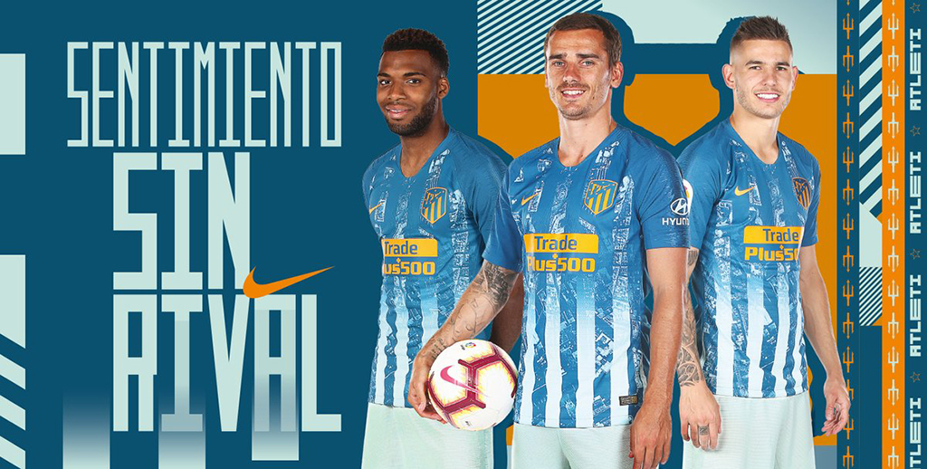 Terceira camisa azul do Atlético de Madrid 2018-2019 Nike