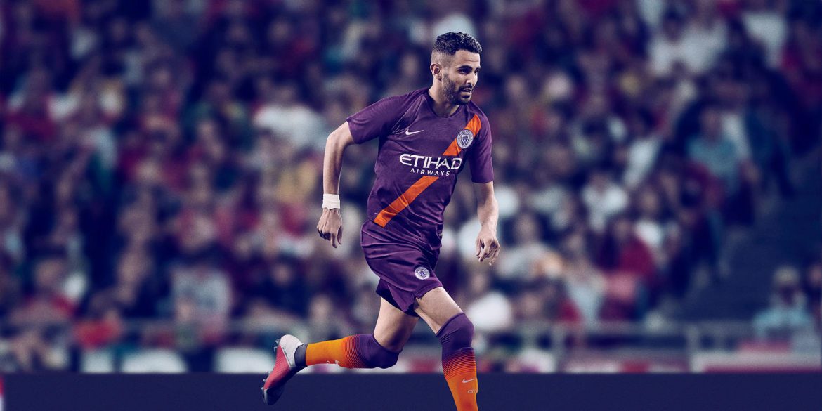Terceira camisa roxa do Manchester City 2018-2019 Nike
