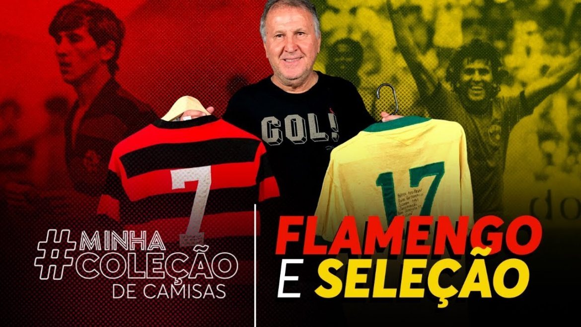Zico mostra sua coleção de camisas em programa no Youtube