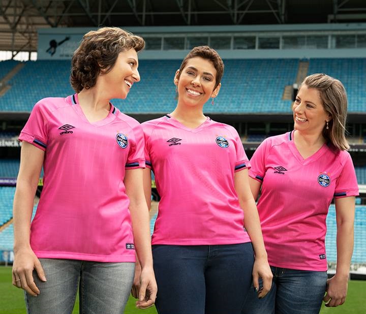 Camisa Outubro Rosa do Grêmio 2018 Umbro
