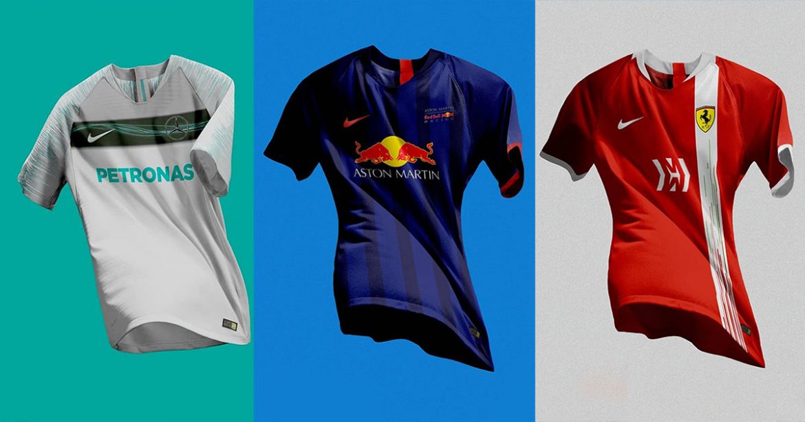 Camisas das escuderias da F1 Nike 2018 (Heitor Kazuo)