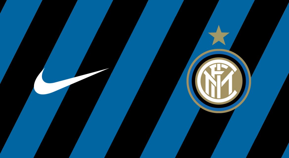 Inter de Milão camisa listras diagonais