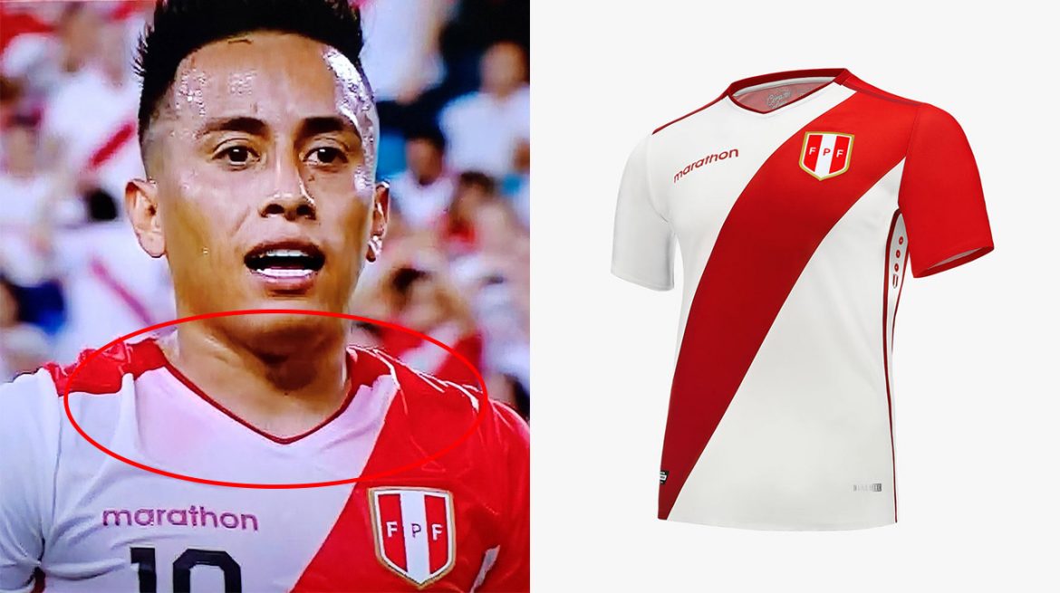 Por camisa borrada torcedores do Peru criticam Marathon