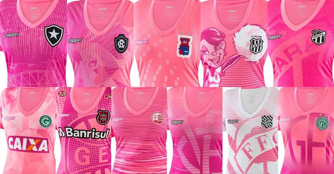Topper lança camisas do Outubro Rosa para seus clubes
