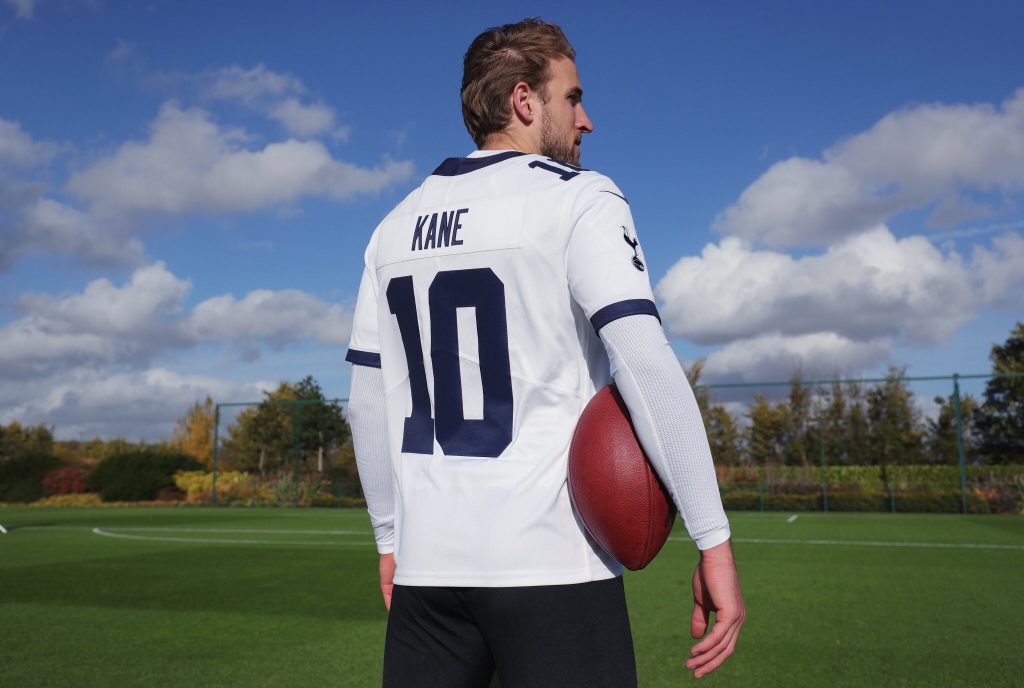 Nike lança camisas de futebol americano para Tottenham e Chelsea
