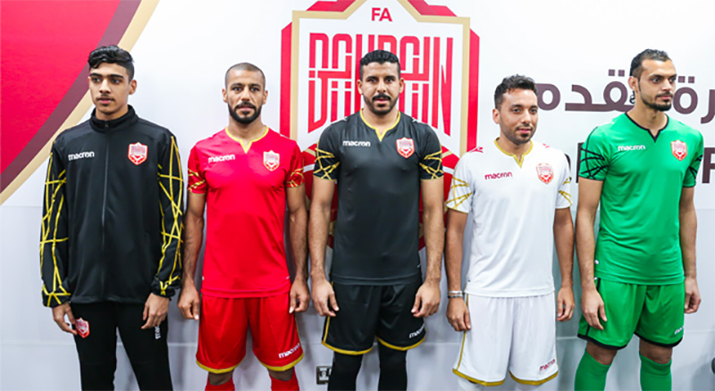 Camisas do Bahrein 2019-2020 Macron abre