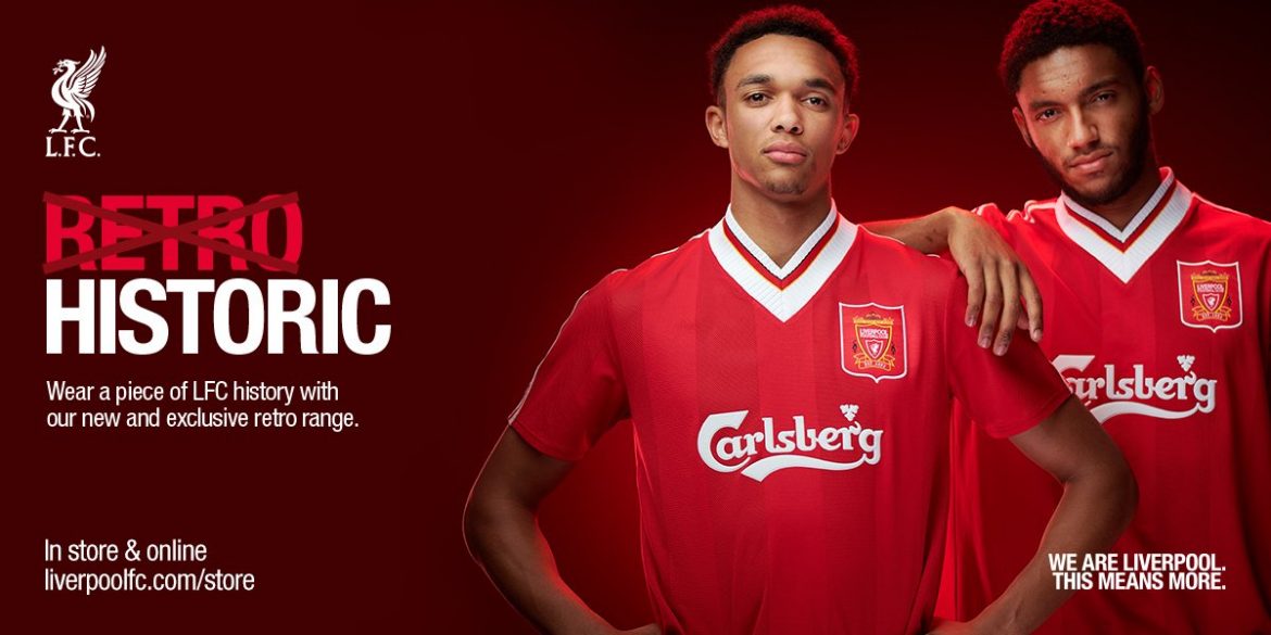 Liverpool lança nova coleção de camisas retrô