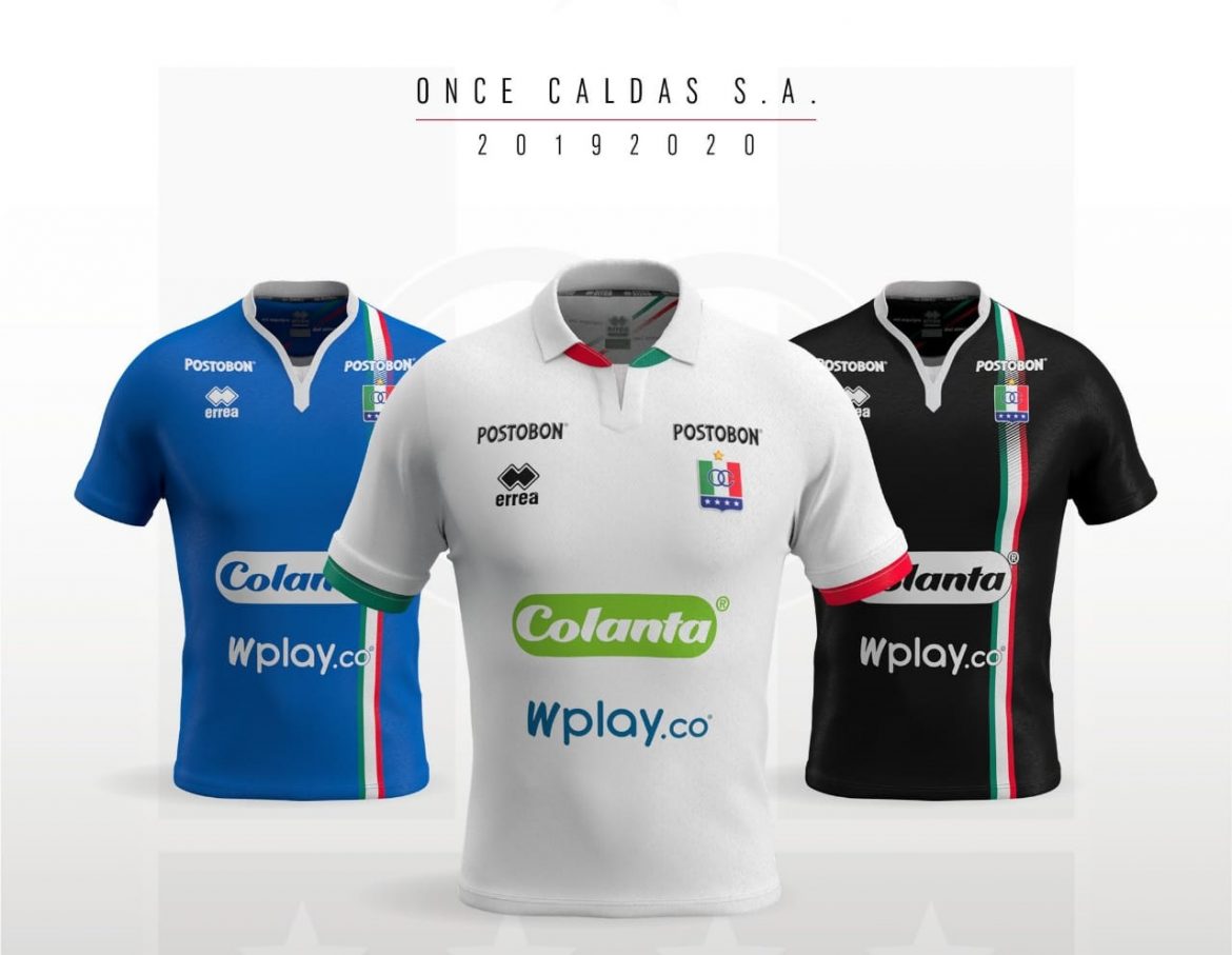 Camisas do Once Caldas 2019 Erreà