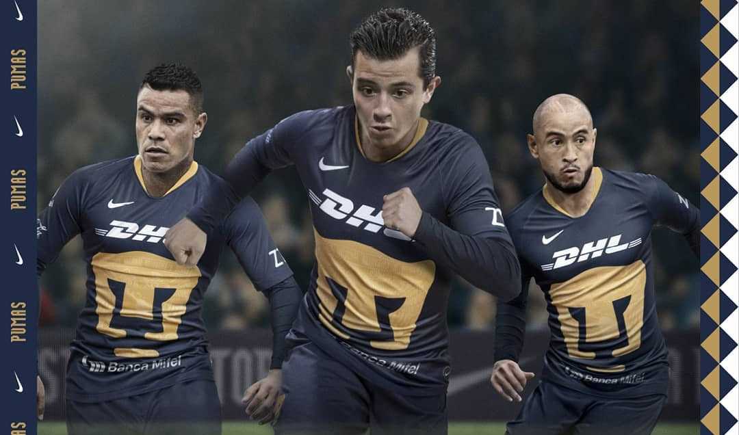 Terceira camisa do Pumas UNAM 2019 Nike abre