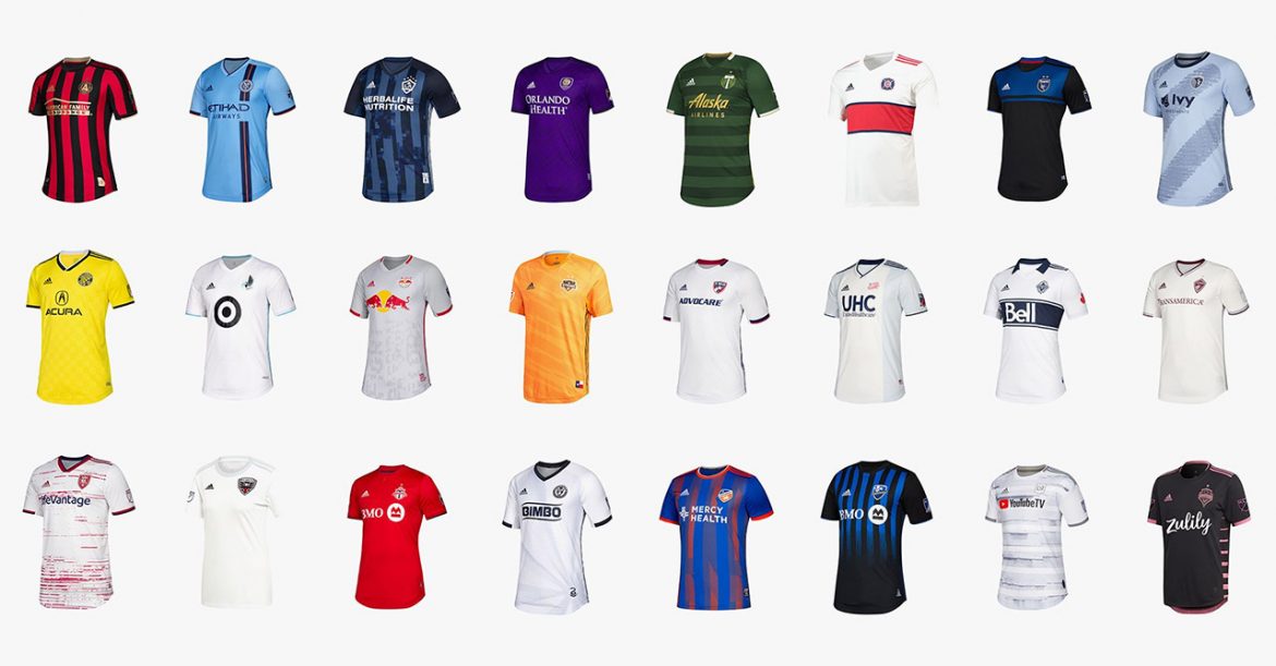 Camisas dos times da Major League Soccer 2019 Adidas