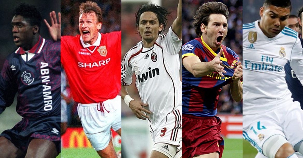 Camisas dos campeões da UEFA Champions League (1989-2018) Camisas dos campeões da UEFA Champions League (1989-2018)