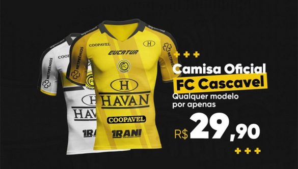 FC Cascavel camisas menos de R$ 30,00