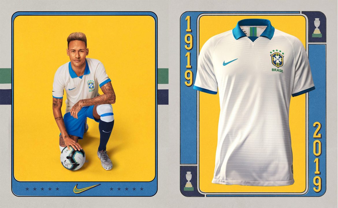 Camisa branca do Brasil 2019 Nike Copa América