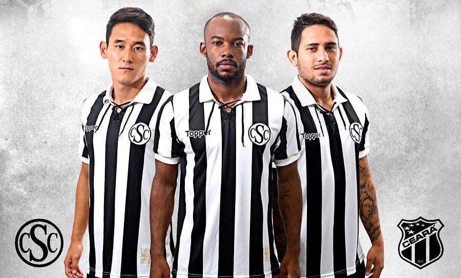 Camisa retrô do Ceará SC 2019 Topper abre