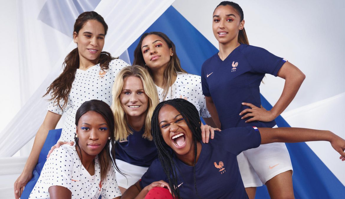 Camisas da seleção feminina da França 2019 Nike Copa do Mundo
