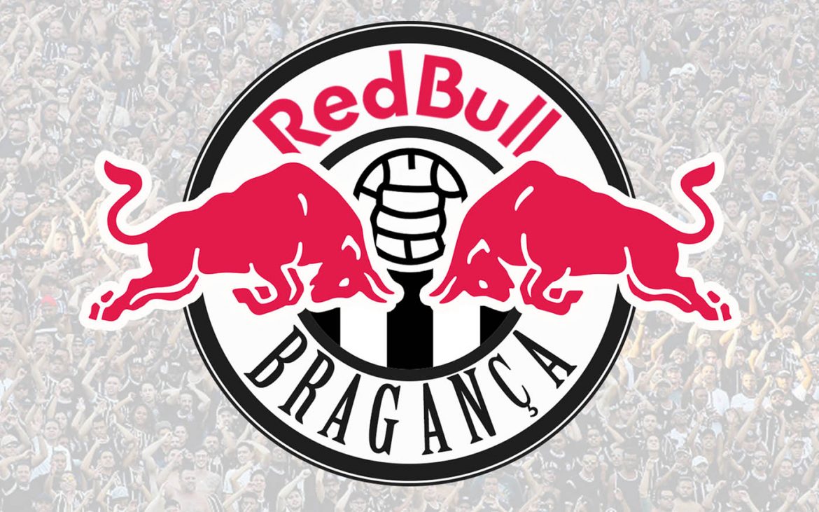 Escudo e uniformes do Red Bull Bragança Rodrigo Seraphim abre