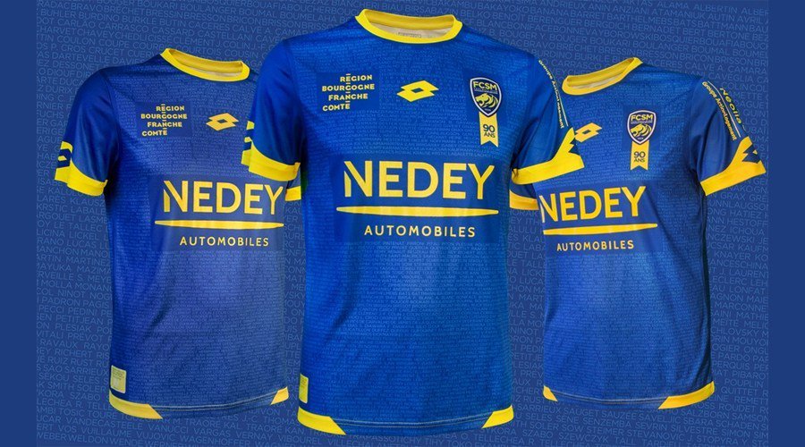 Camisa de 90 anos do Sochaux 2019 Lotto