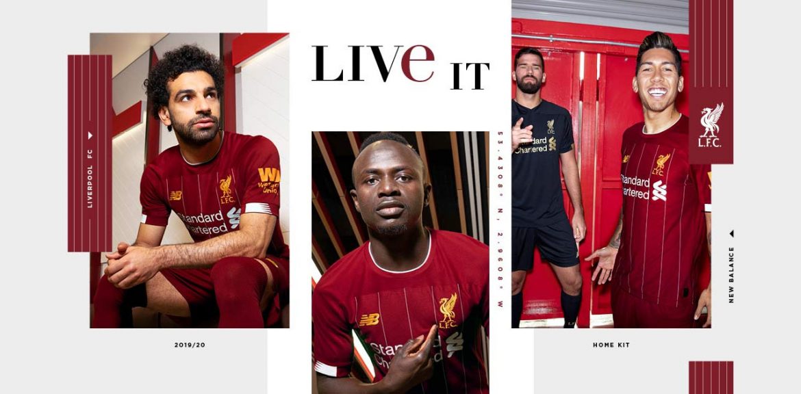 Camisas do Liverpool 2019-2020 New Balance