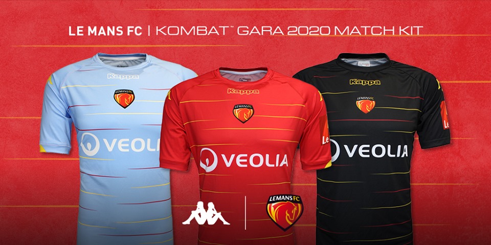 Camisas do Le Mans FC 2019-2020 Kappa