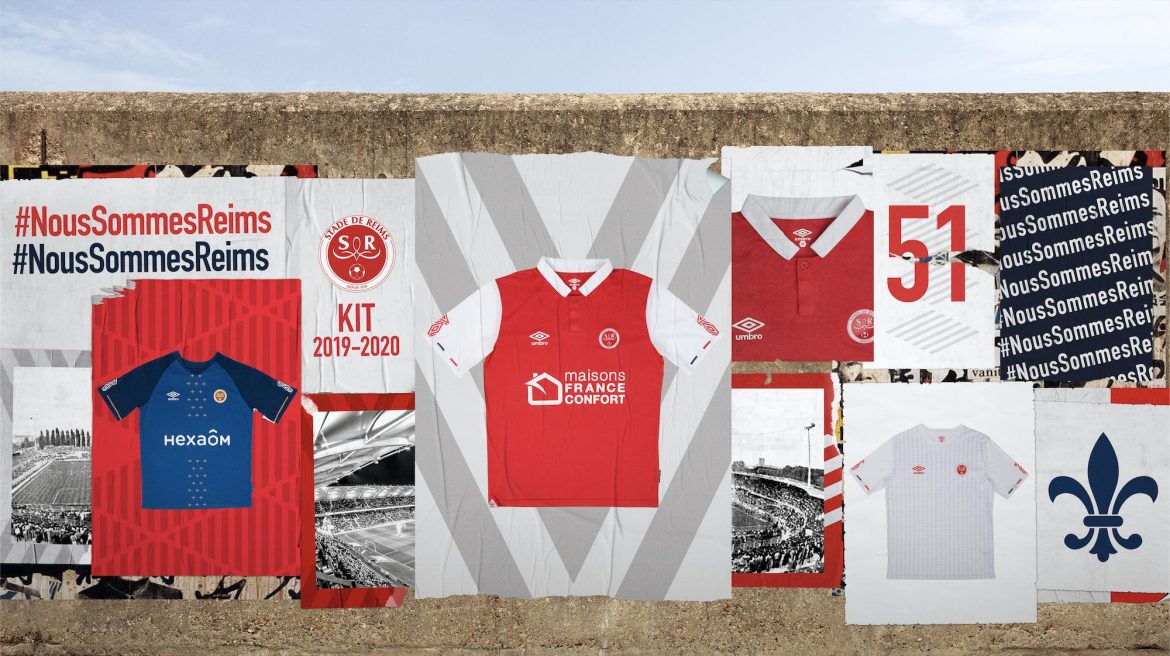 Camisas do Stade de Reims 2019-2020 Umbro Camisas do Stade de Reims 2019-2020 Umbro