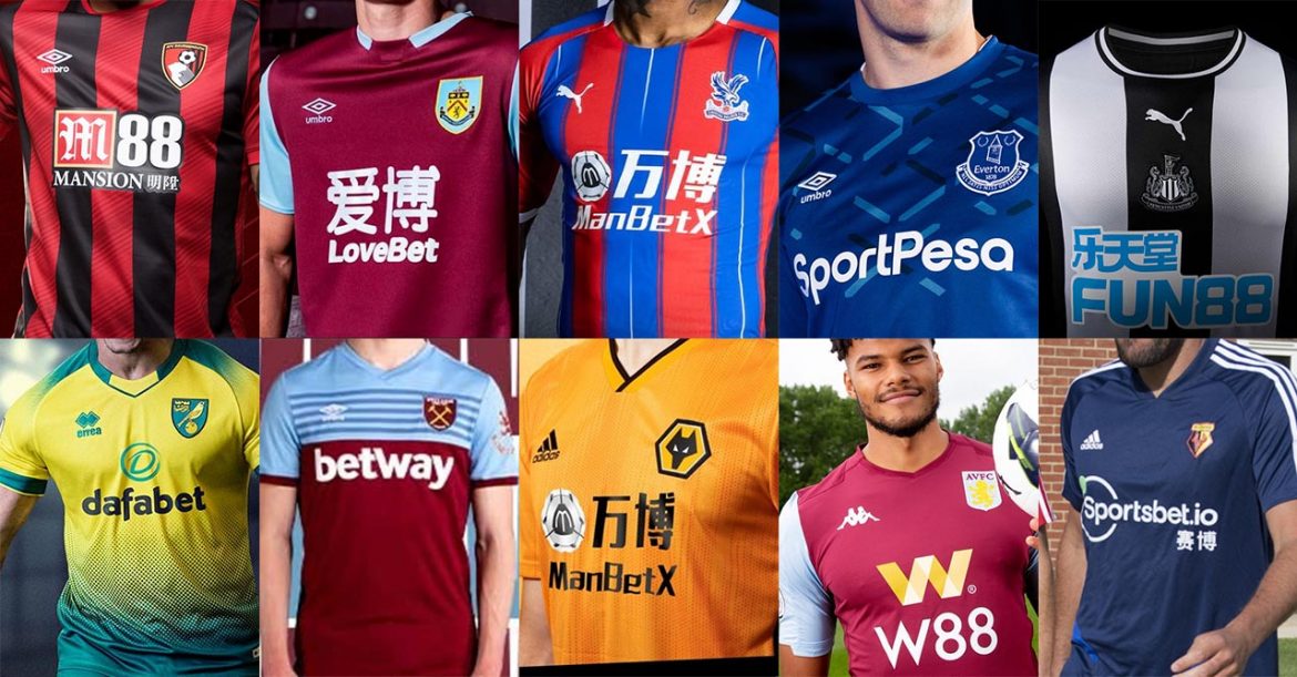 Casas de apostas patrocinam 50 dos times da Premier League 2019-20