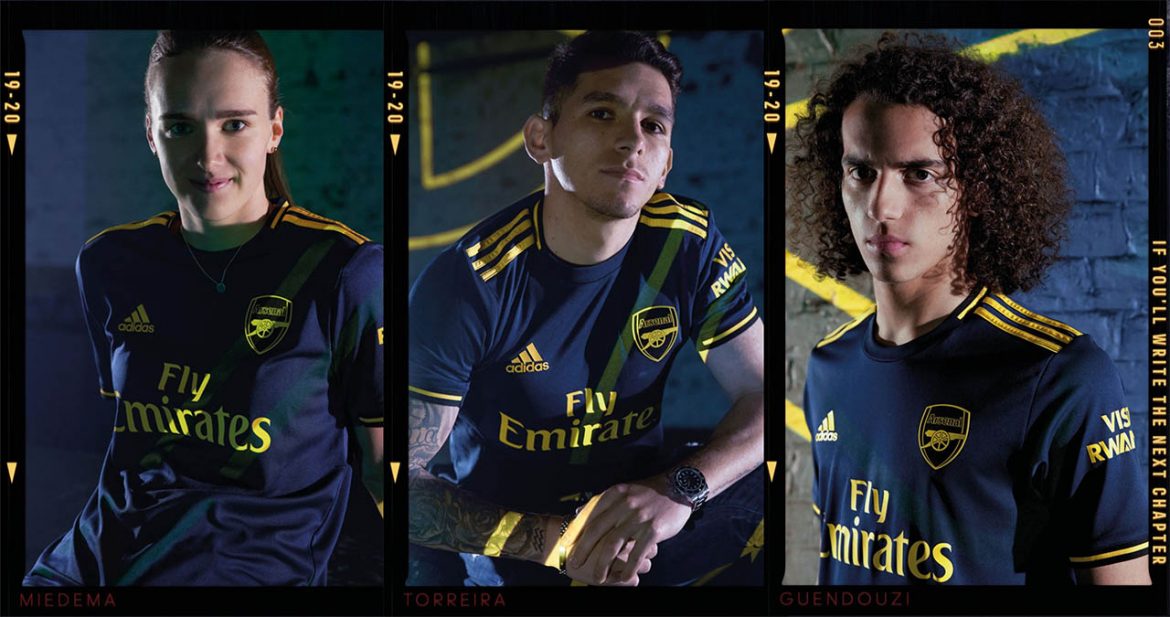 Terceira camisa do Arsenal 2019-2020 Adidas abre
