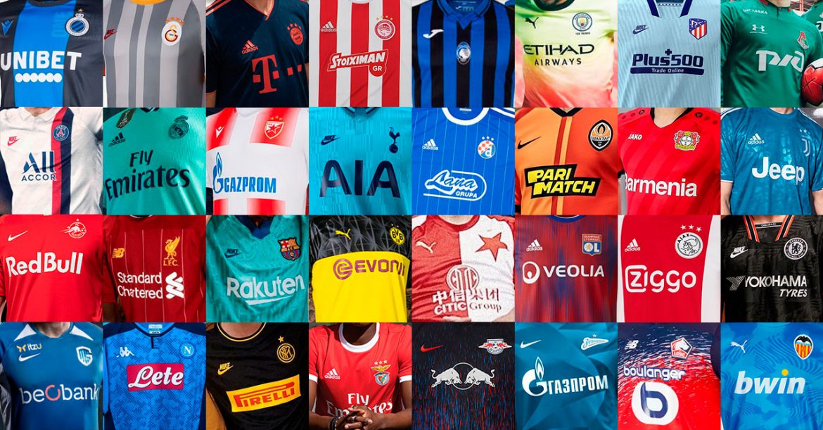 Uniformes e camisas da UEFA Champions League 2019-2020