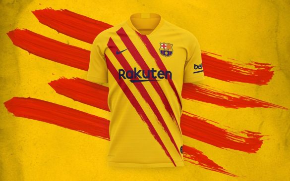 Camisa Senyera do Barcelona 2019-2020 Nike