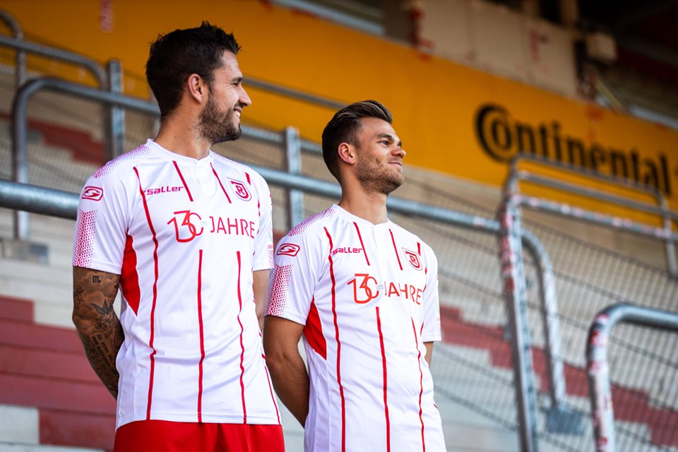 Camisa de 130 anos do Jahn Regensburg 2019 Saller