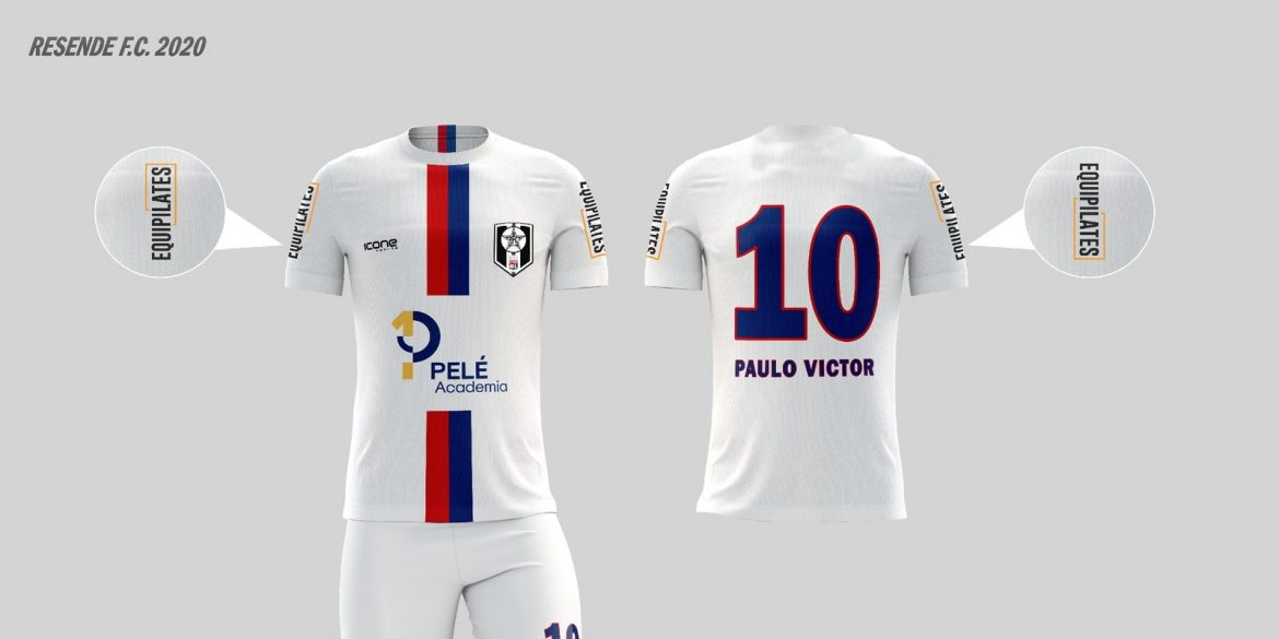 Resende celebra parceria com Lyon com escudo e uniforme