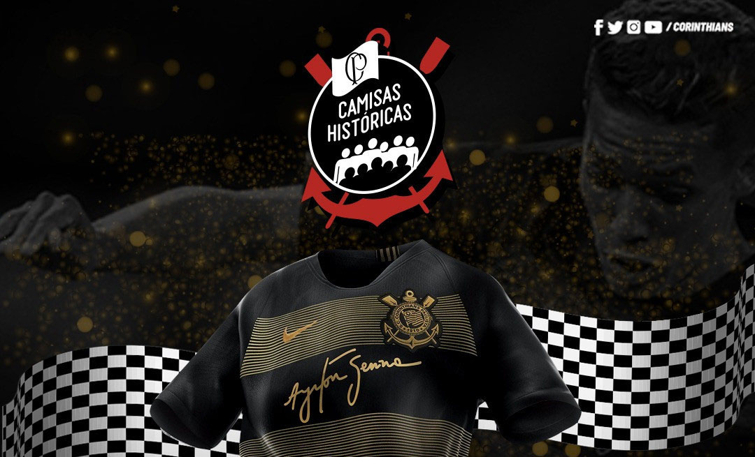 Torcida elege camisa Ayrton Senna a mais bonita do Corinthians